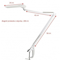 Lampa biurkowa LED z czujnikiem ruchu | Moonlight Sensor | Biała